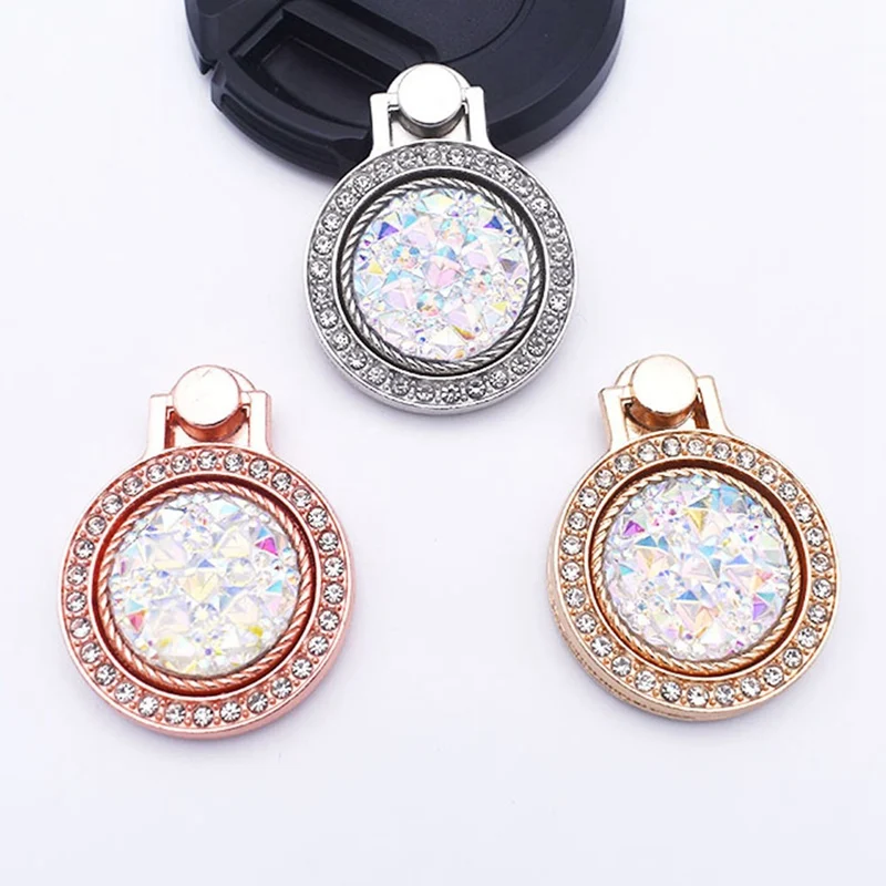 Роскошное блестящее металлическое кольцо-подставка для мобильного телефона с