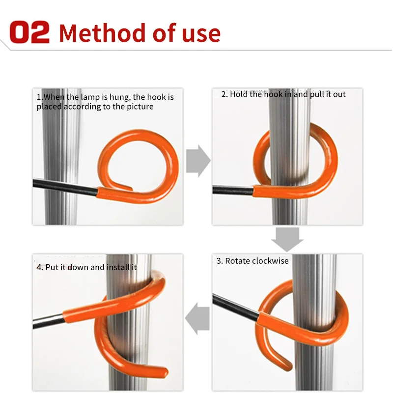 Multifuncational аварийный подвесной крюк Led лампы светильник Портативный кемпинг ing