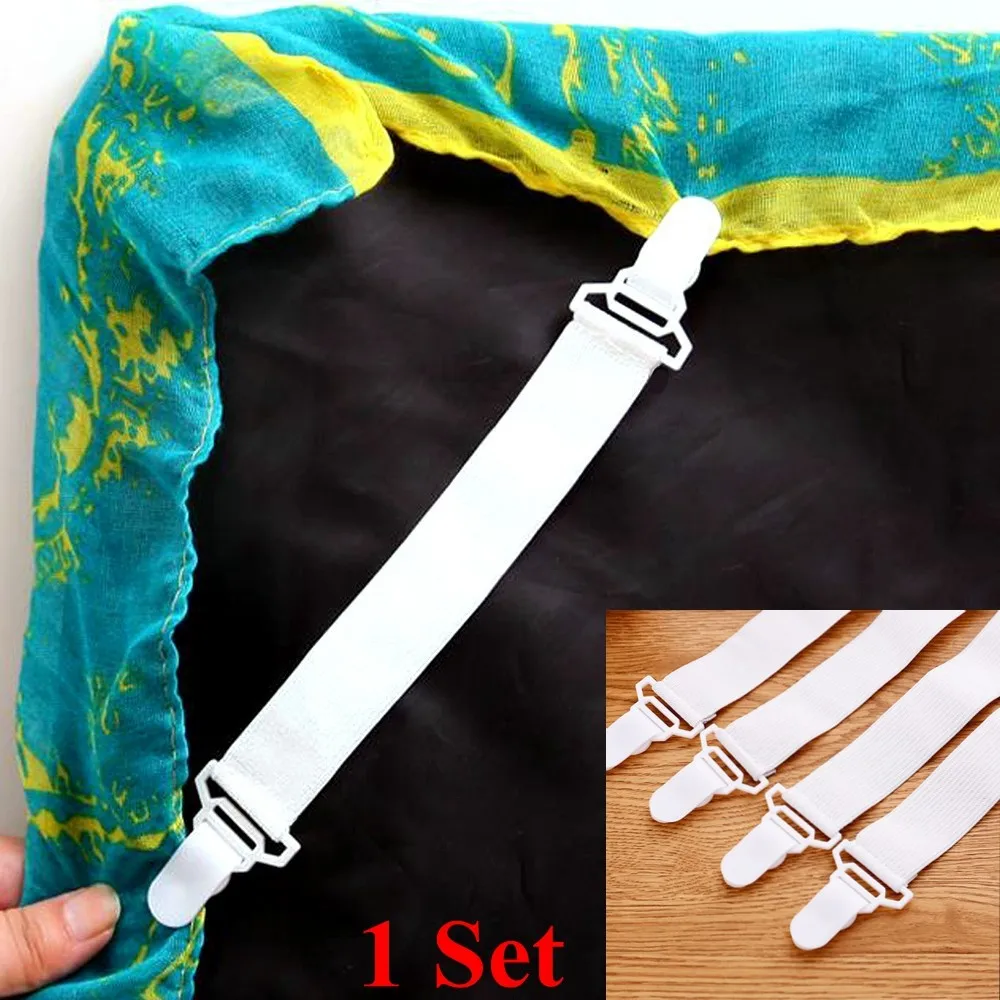 Зажим для листов 2019 4 шт. застежки простыни матраса с сильным зажимом эластичный