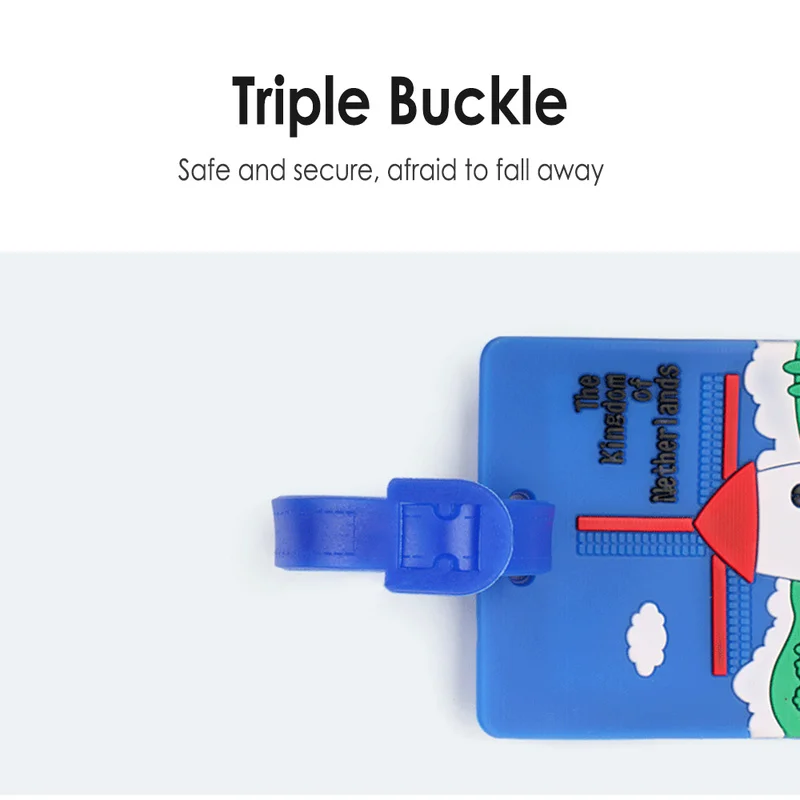Модная Милая бирка для чемодана Kawaii держатель с мультипликационным ID адресом