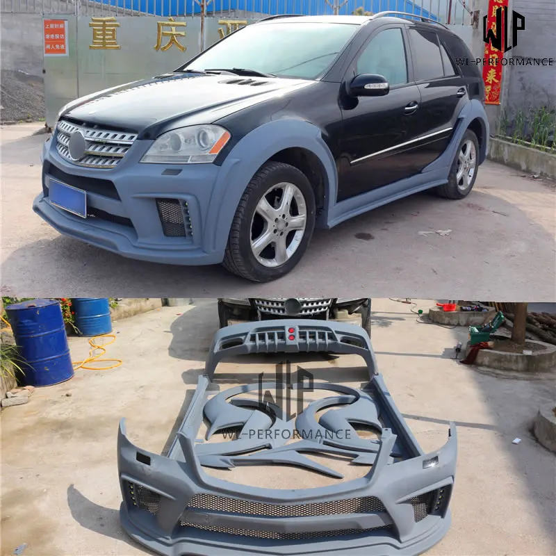 Комплект кузова автомобиля W164 FRP неокрашенный передний и задний бампер боковая