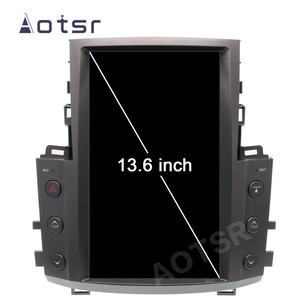 Автомобильный плеер AOTSR Tesla Style Android 8 для Lexus LX570 2007 2015 Центральный Мультимедиа 2 Din