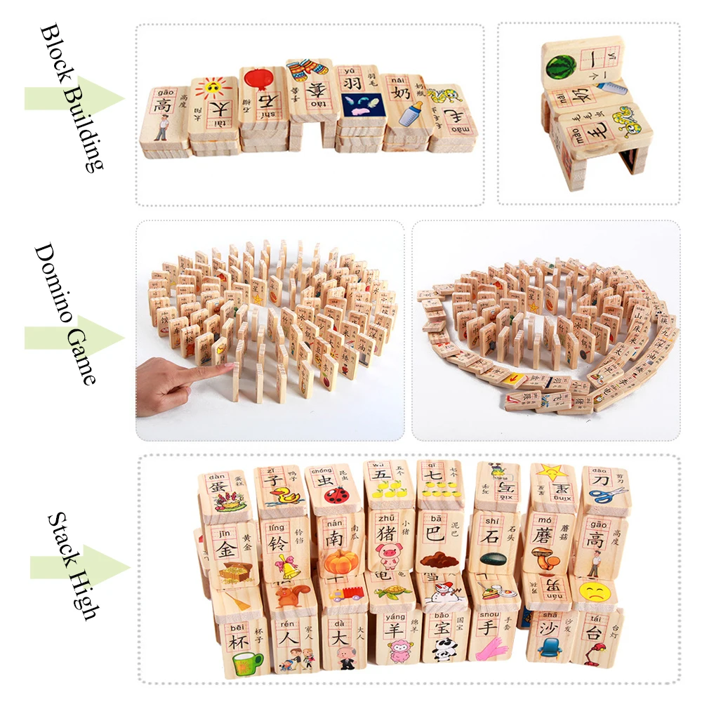 100 шт. деревянные открытки с китайскими иероглифами | Спорт и развлечения