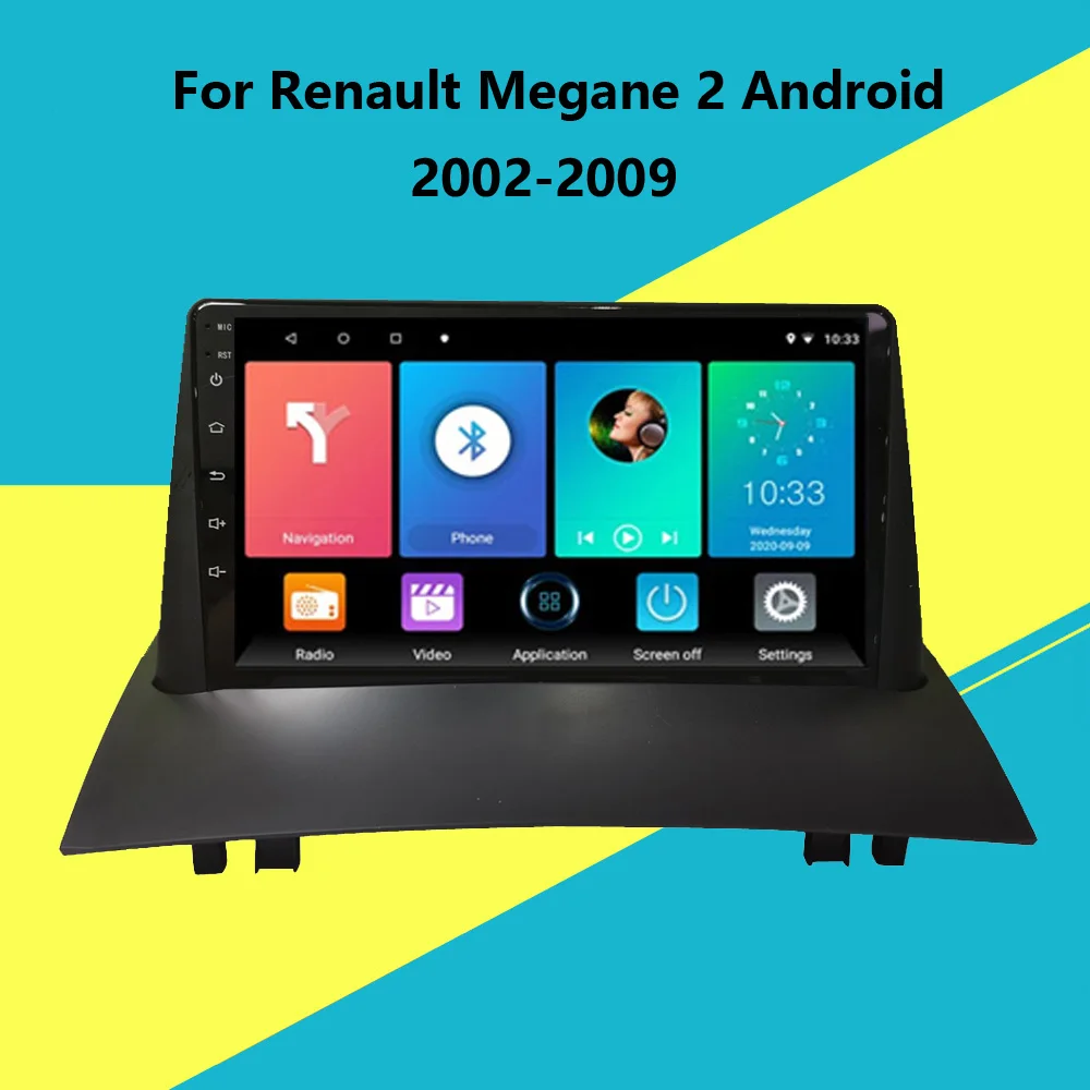 Для Renault Megane 2 Android 2002 2009 головное устройство стерео Din Автомобильный GPS навигация