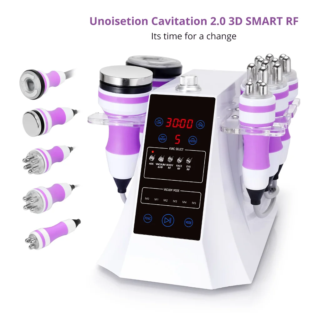 5 In 1 Ultrasonic Cavitation Vacuum RF Body Shaping Skin Lifting Beauty Machine | LED Rejuvenation