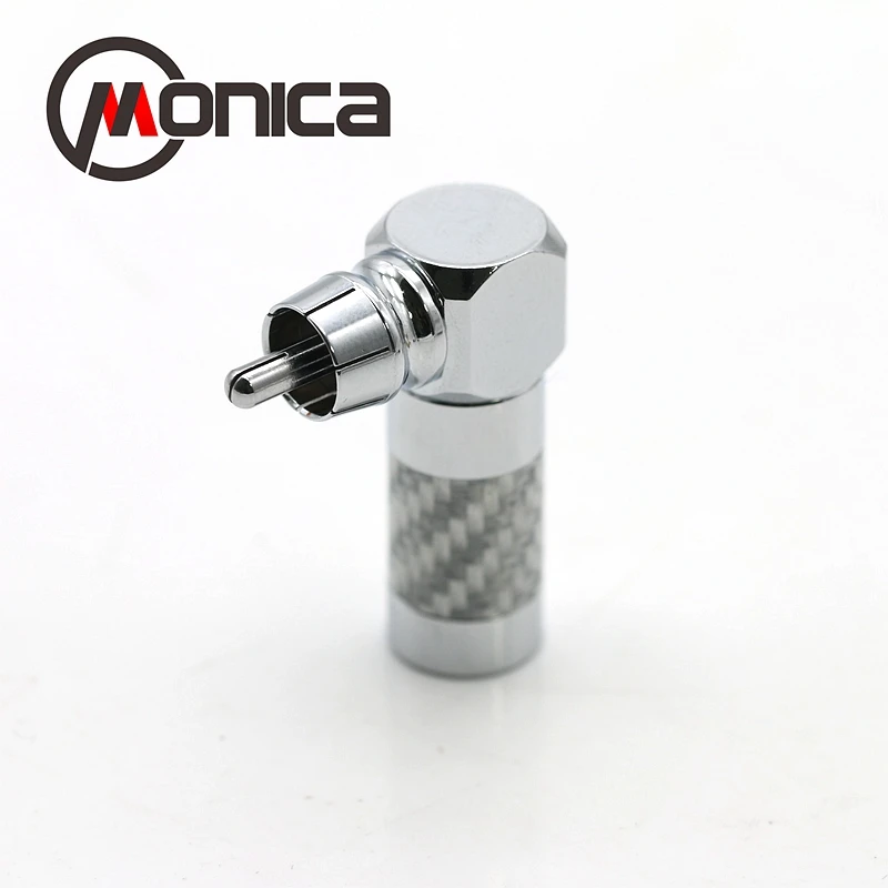 Аудиосигнальная линия Monica с покрытием из чистой меди родиевое покрытие RCA локоть