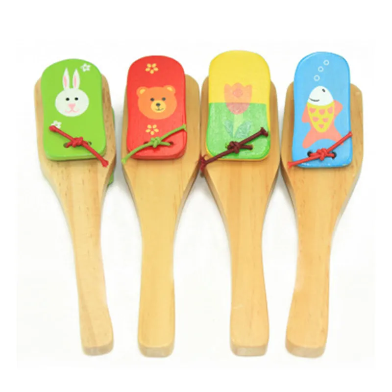 Детский Хлопушка животное Монтессори обучающая игрушка Деревянный 3D Пазл