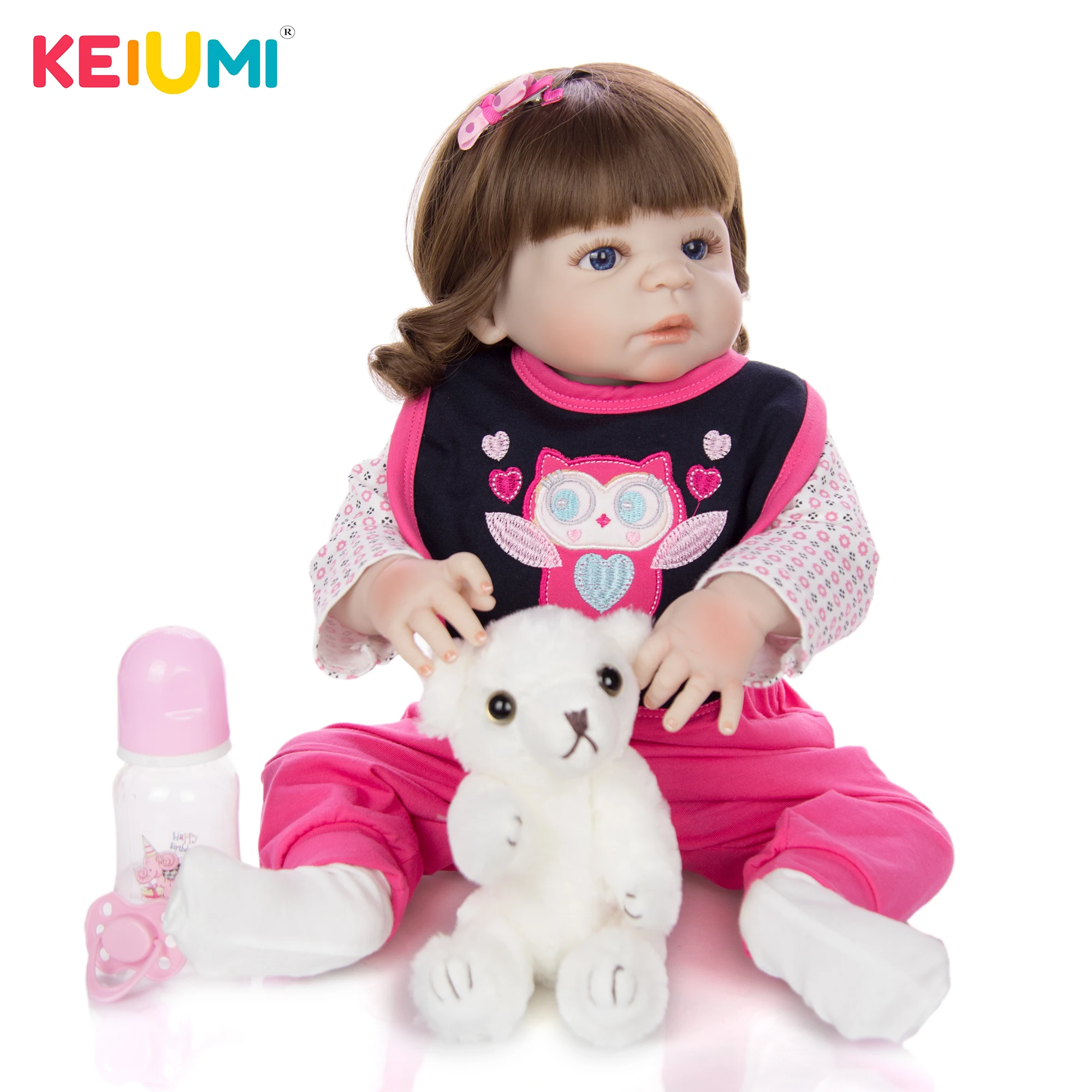 KEIUMI Ограниченная Коллекция 57 см кукла для новорожденных девочек полностью