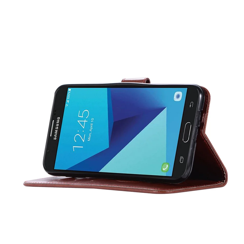 Флип чехол для Samsung Galaxy Halo Wide 2 J7 Perx бумажник Sky Pro J727 кожаный подставка