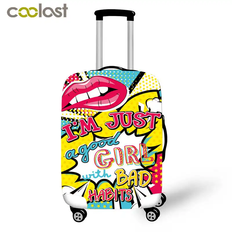 Чехол для костюма с красными губами защитный чехол путешествий Kiss Me эластичный