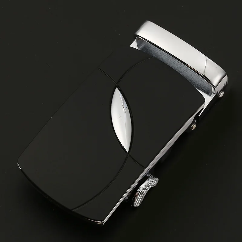 

Men's Belts Leather Belts for Men Fashion Automatic Buckle Black Leather Belt