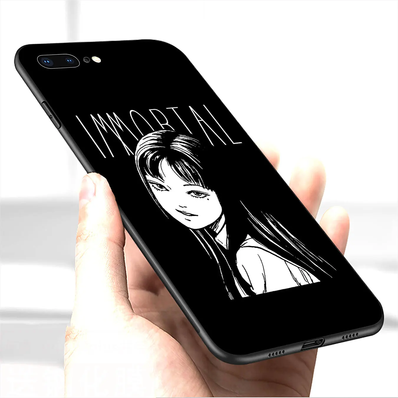 horror comic junji ito Tomie Tees Soft Silicone Phone Case for iPhone 12 Mini XR X XS 11 Pro Max 5 5S SE 6 6S 7 8 Plus TPU Cover | Мобильные