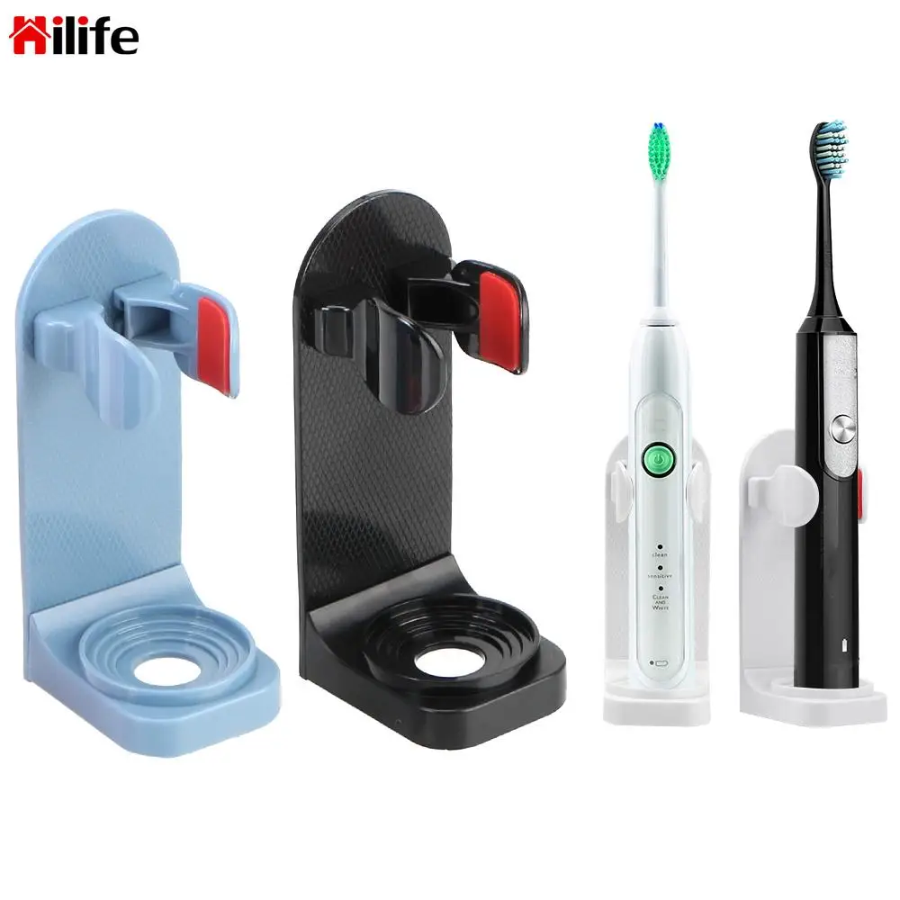 

Electric Toothbrush Creative Traceless Stand Rack Space Saving 1Pc Bathroom Accessories Toothbrush Organizer Wall-Mounted Holder