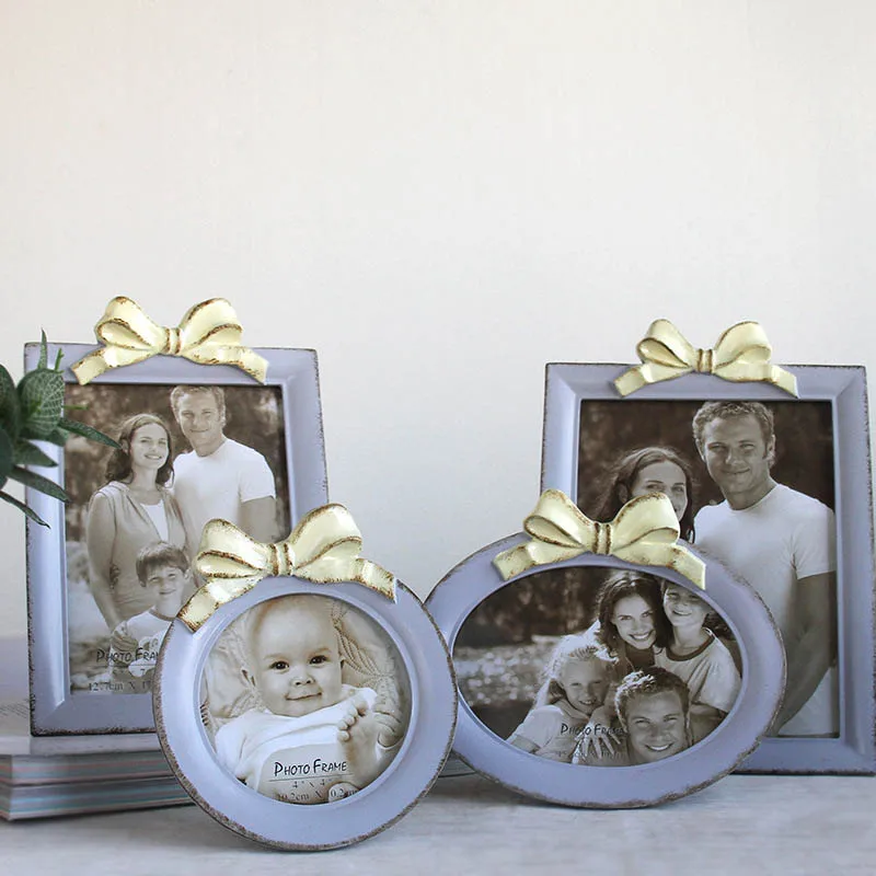 Праздничная фоторамка с бантом из смолы рамка для фотостудии в европейском стиле