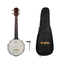 banjolele 23 inch concert maple banjo ukulele combination with gig bag musical instrument