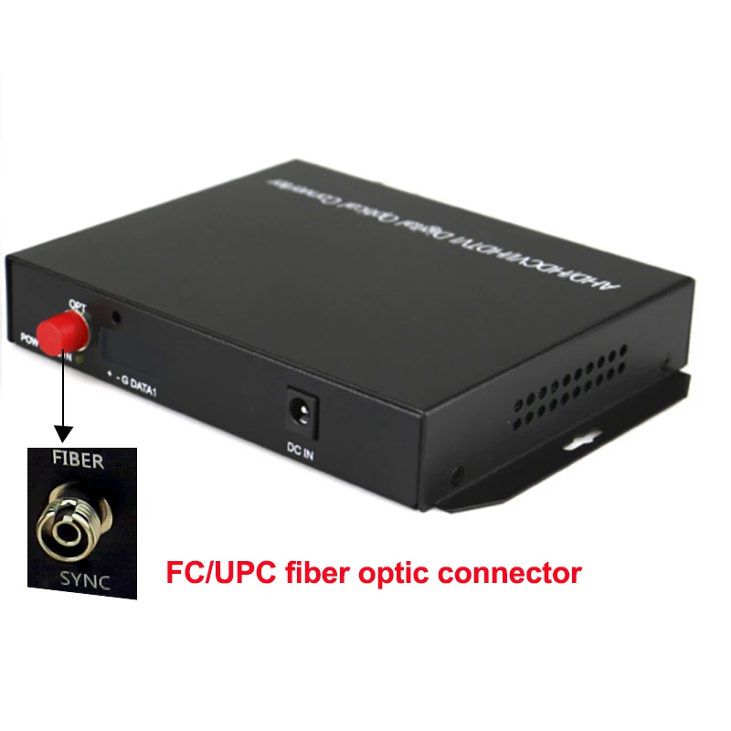 Преобразователь 1080P AHD в оптоволоконный 8 BNC оптический медиаконвертер CCTV 2MP/1.3mp/1MP