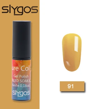 91 SLYGOS 6 мл УФ-гель для ногтей Топ УФ Led гель Осенняя Серия Тыква трава зеленый шоколад цвет Лак удаляющийся замачиванием гель лак - Цвет: 91