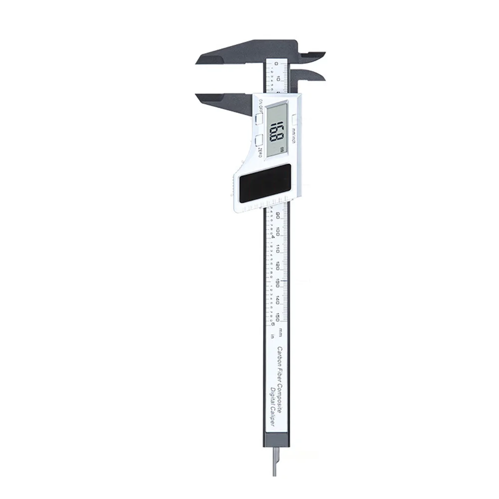 

Electronic Digital Display Vernier Caliper 0-150mm Full Plastic Solar Household Jewelry Wenwan Measurement
