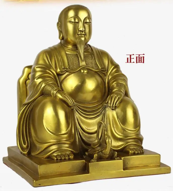 Pure copper Feng Shui Zhenwu Emperor Idol Crafts Decoration | Дом и сад