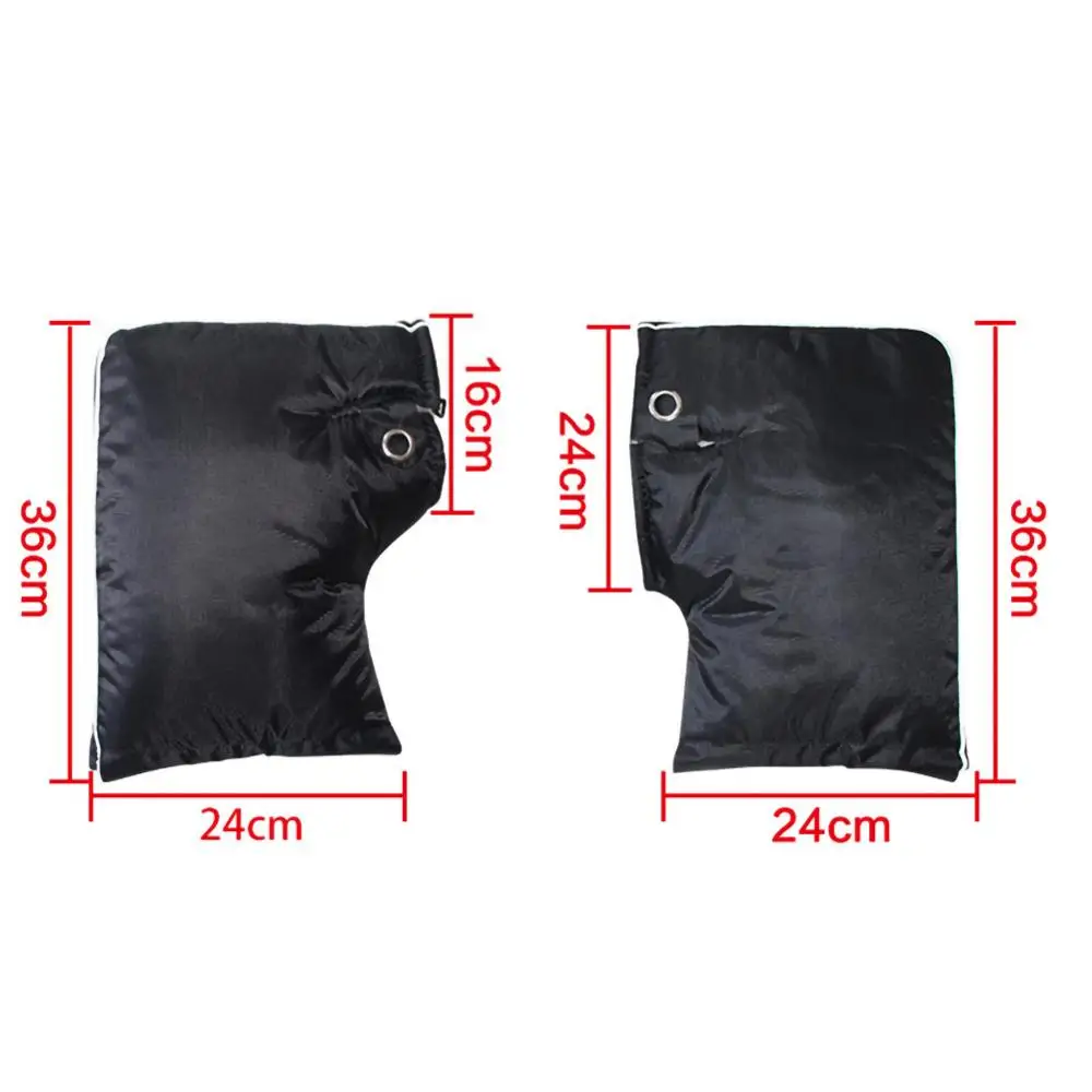 

Protective Motorcycle Scooter Thick Warm Handlebar Muff Grip Handle Bar Muff Rainproof Riding Winter Warmer Thermal Cover Gloves