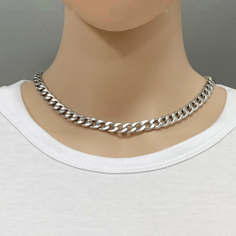 Цепочка кубинская водонепроницаемая подарочное ожерелье из нержавеющей стали