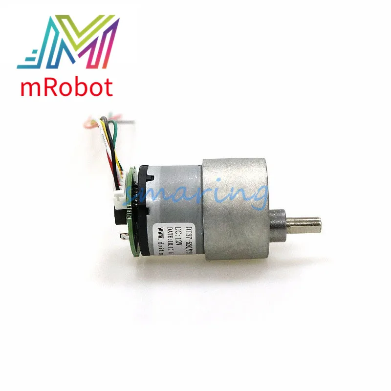 

37-520 Reducer DC Gear Motor Eccentric Shaft High Torque AB Dual Phase DC Hall Encoder Speed for Smart Car Motor