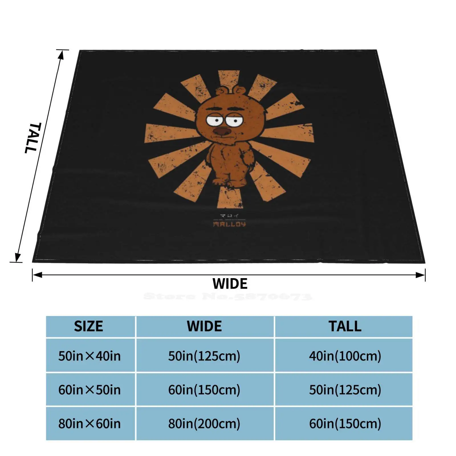 Мягкое теплое ретро-одеяло Malloy в японском стиле мультяшный медведь мальло парк