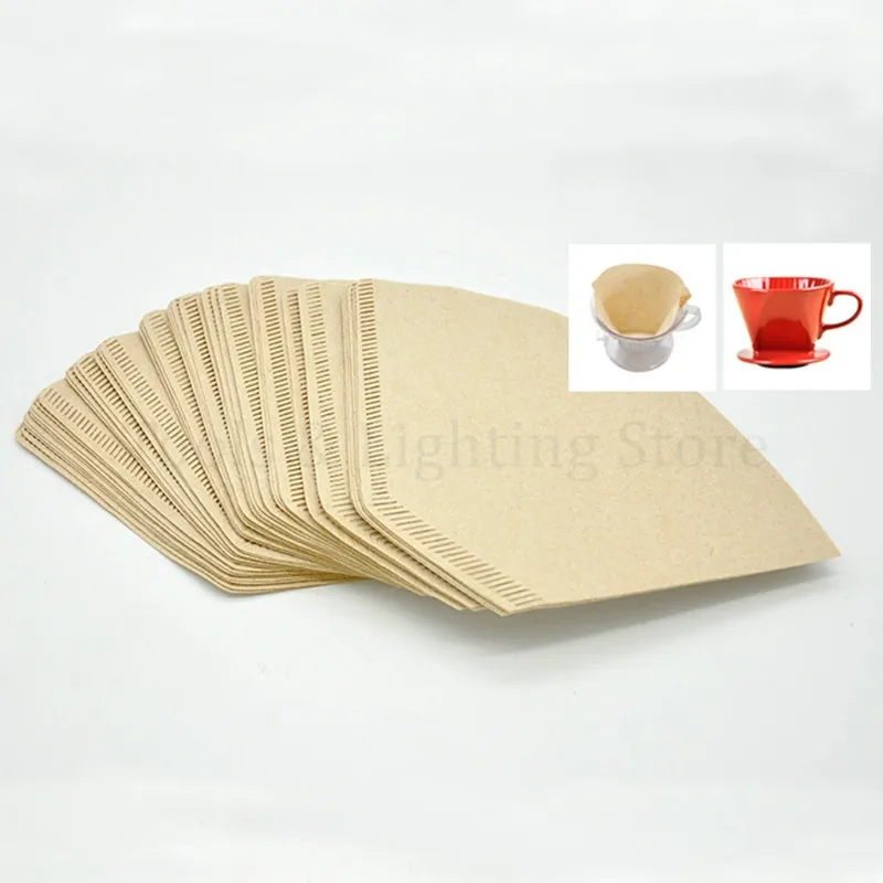 

101 "V" Shape Coffee Cup Filter Paper Espresso Machine Mocha Pot Strainer Sheet