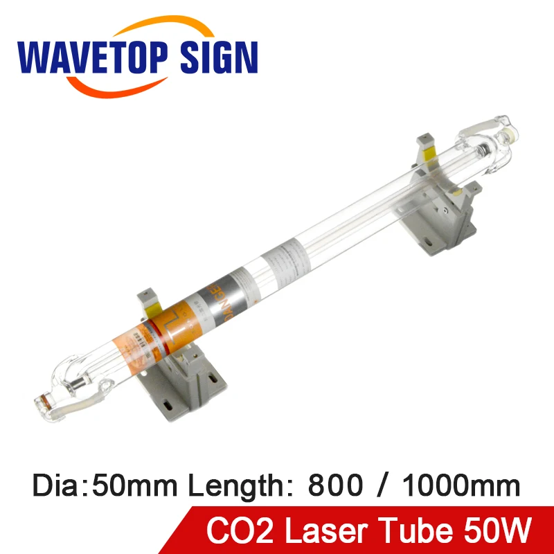 WaveTopSign TongLI 50 Вт Co2 лазерная стеклянная трубка длиной 1000 мм диаметром используется