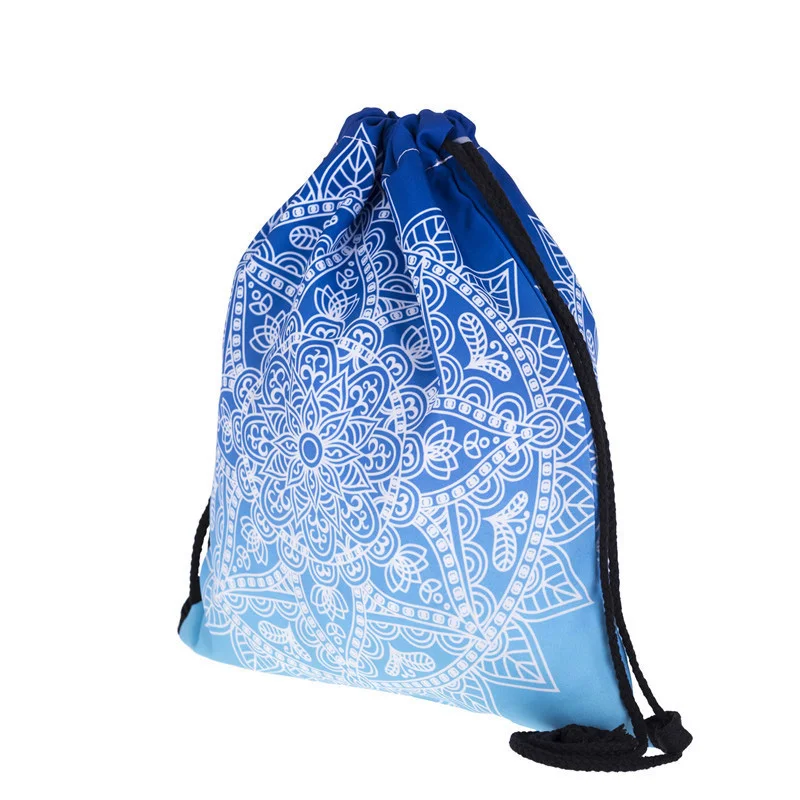 Рюкзак на шнурке для женщин Модный водонепроницаемый ранец из ткани Оксфорд с