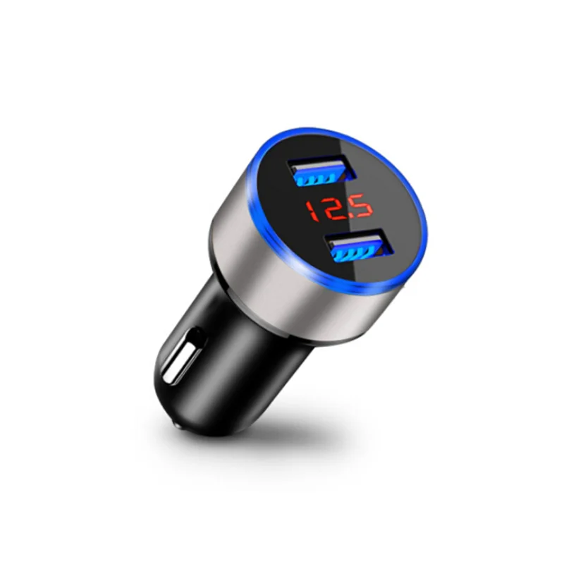 Новый светодиодный USB Автомобильное зарядное устройство для телефона