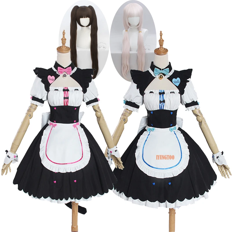 Женский костюм для косплея некопара из шоколада и ванили платья Лолиты некопары