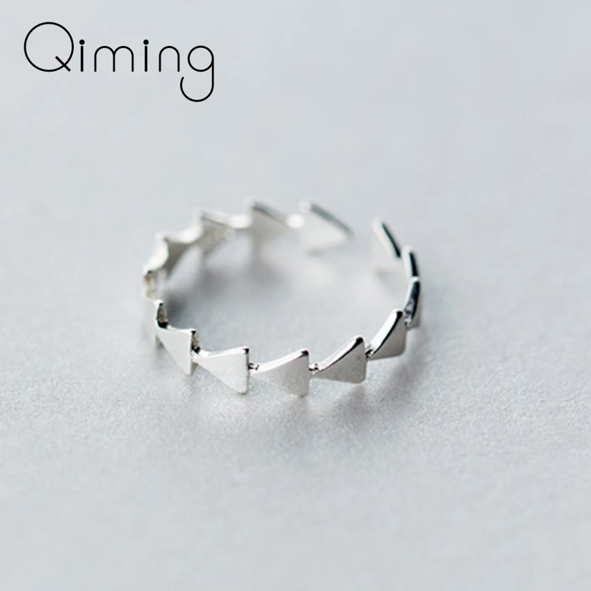 Женское кольцо с треугольным открытым пальцем модные минималистичные ювелирные