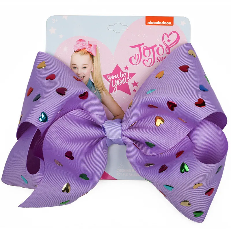 " jojo siwa заколка для волос для малышей Большой Jojo бант зажим для волос ручной работы Crtstal лента для волос со шпилькой аксессуары для плетения волос для детей - Цвет: B5