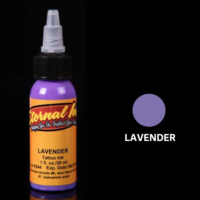 lavender Макияж Перманентная Татуировка набор чернил пигмент pigmentos цвет татуировки tinta tatuaje чернила для татуировки encre tatouage динамические чернила - Color: lavender