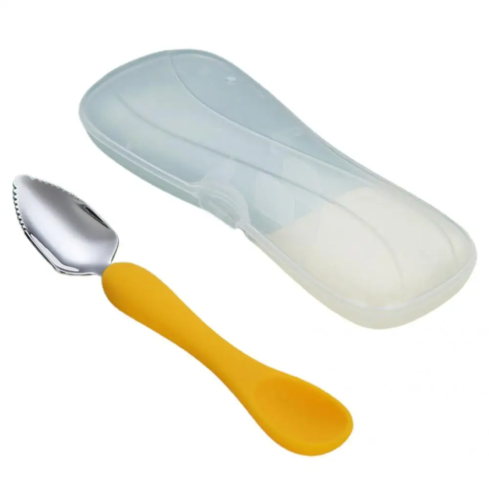 

Anti-slid Handle Anti-deform Deepened Spoon Head Puree Spoon for Home