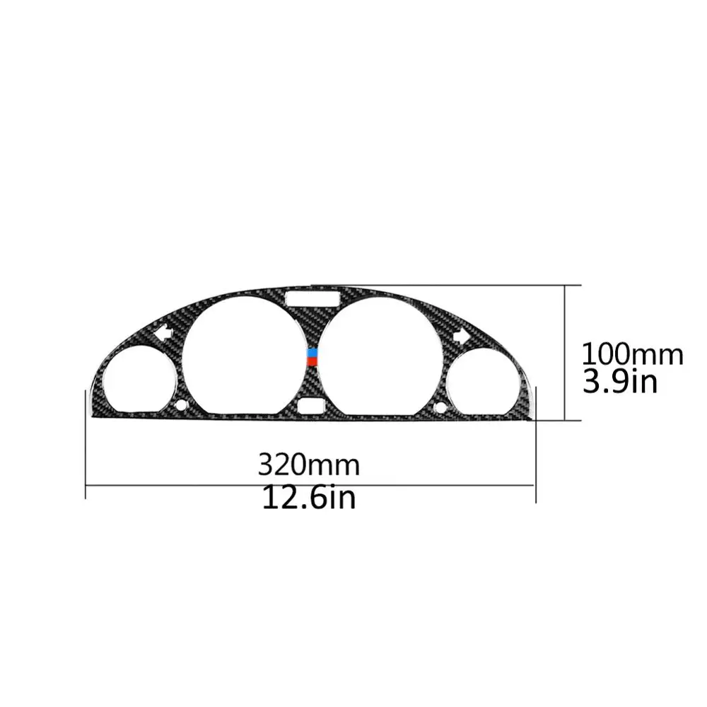 Внутренняя Панель инструмента из углеродного волокна декоративная рамка для BMW