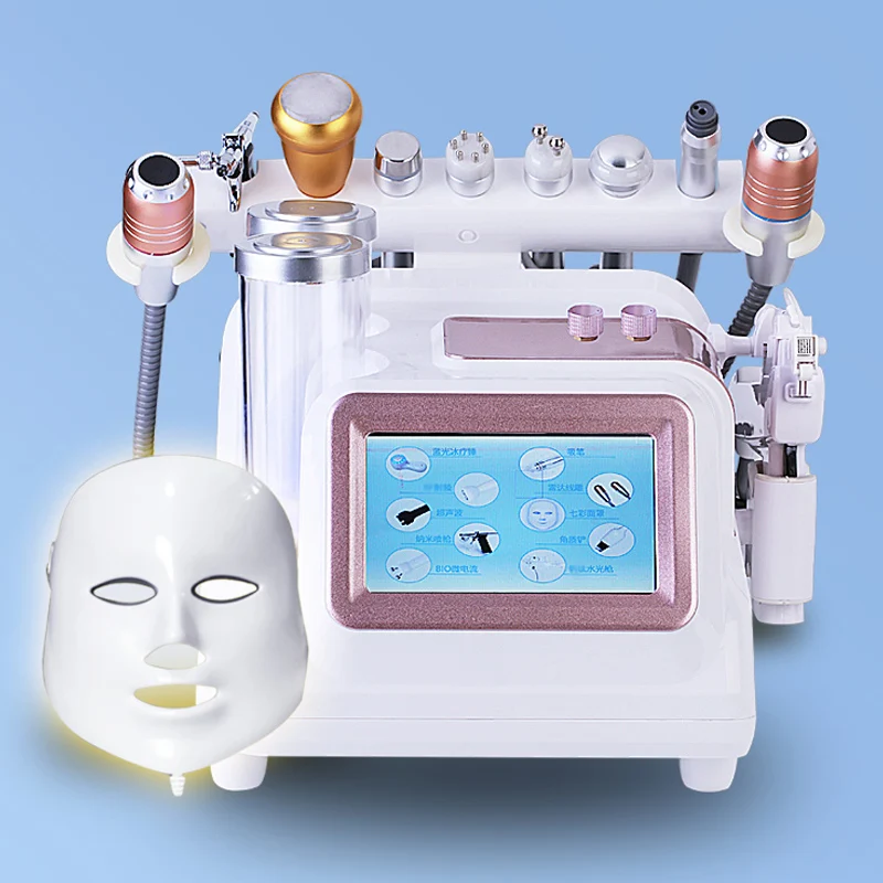 

14 IN 1 Hydrogen Oxygen Bubble Facial Machine Jet Peel Hydrafacial Photon Hydra Dermabrasion RF Bio-Lifting Hydrolifting Gun