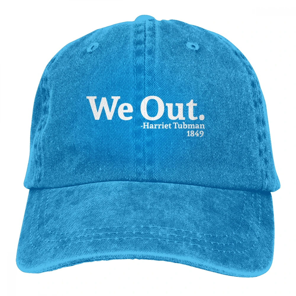 We Out Harriet Tubman Casquette черные унисекс Мужские Женские джинсовые бейсболка с ремешком