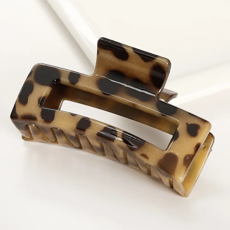 

2021 Acrylic Geometric Claw Clip Large Barrette Crab Hair Claws Bath Clip Ponytail Clip For Women Girls Hair Accessories Gift