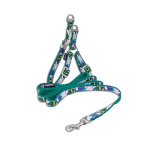 2019 dog leash harness sets printed walking lead traction rope pretty design leash harness suit pet suppliers
