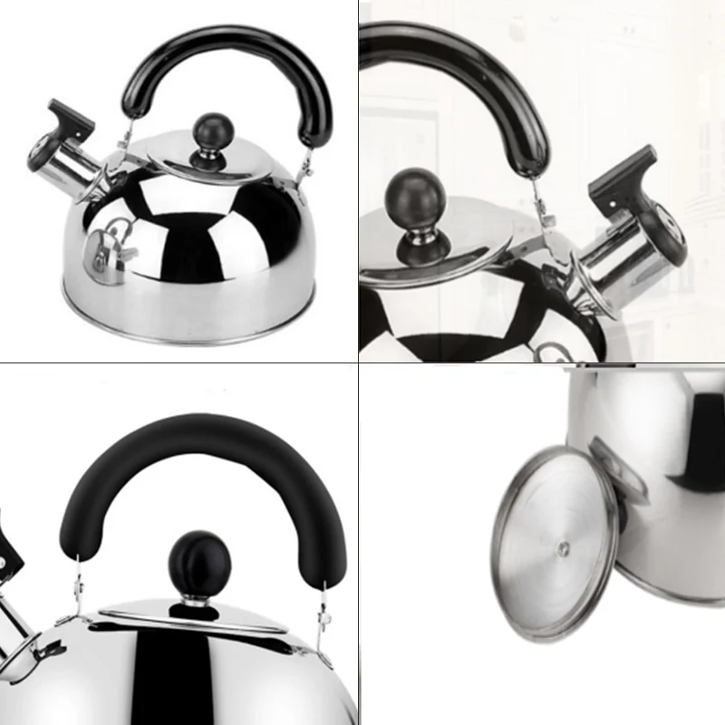 XMX-Tea Kettle Stovetop Whistling Tea Pot Stainless Steel Kettles Pots for Stove Top 3L Capacity with Capsule Base By | Бытовая техника