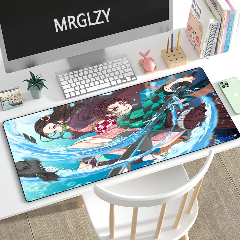 

MRGLZY Kimetsu No Yaiba Mouse Pad Anime Demon Slayer Large Carpet DeskMat Computer Gamer Gaming Peripheral Accessories MousePad