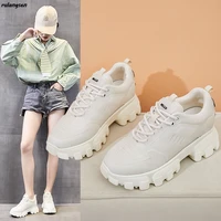inner increase womens shoes casual thick soled white shoes student all match jelly shoes 2021 spring new womens shoes
