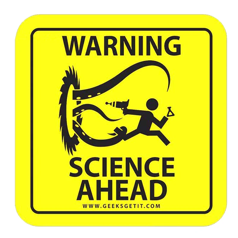 

13cm x 12.9cm For Warning Sign Funn Car Stickers Trunk Decal Air Conditioner Car Accessories Bumper Decoration