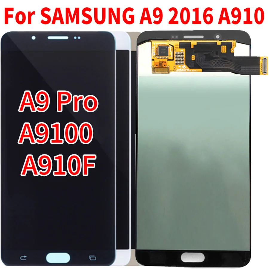 

6.0" SUPER AMOLED For SAMSUNG Galaxy A9 Pro A910 LCD Screen Display Touch Digitizer Assembly For SAMSUNG A9 2016 A9100 A910F