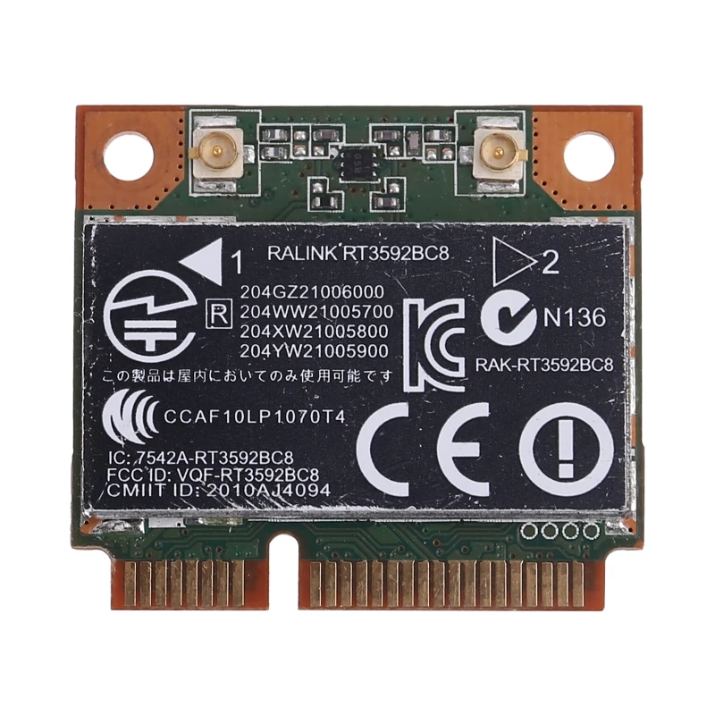 RT3592BC8 300M беспроводная карта Bluetooth 3 0 2 4G + 5G двухдиапазонный мини PCI-E интерфейс
