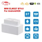 Сканер ELM327 V1.5 для AndroidIOS, elm 327 в 1 5 OBD 2 OBD2, совместимый с Bluetooth, Автомобильные диагностические инструменты, считыватель кодов
