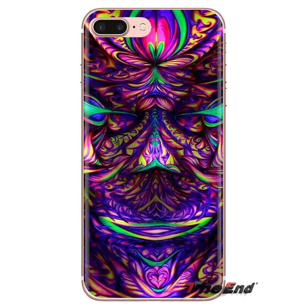 Абстрактные яркие LSD психоделические Прозрачная мягкая оболочка чехол для samsung
