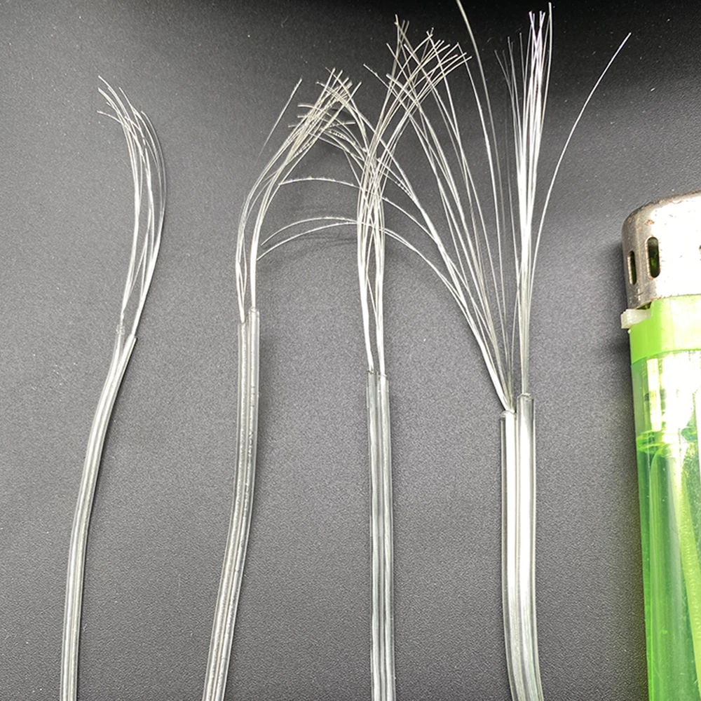 22 AWG RVH 2pin прозрачный двойной серебристый кабель параллельный провод светящаяся